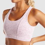 Gymshark Fleur Texture Sports Bra Dusty Pink Photo 0