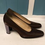 Sesto Meucci ‎ shiny brown pumps with mirrored heels woman’s size 8.5 Photo 2