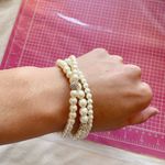 Anne Klein tripped pearls bracelets Photo 3