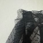 DRA Los Angeles Black Sheer Swiss Dot Blouse Size XS Photo 6