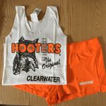 New Hooters Girl Uniform Tank And Shorts Clearwater Florida XS Orange Photo 0