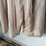 Adrianna Papell  Women's Size 14 Beige Embroidered Gown Short Sleeve Photo 3