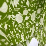 Ava & Viv  Linen Blend Floral Print V Neck Short Sleeve‎ Top Plus Photo 8