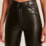 Abercrombie & Fitch  Vegan Leather Crossover 90s Straight Ultra High Rise Pants Photo 2