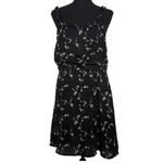Lulus In The Garden Floral Print Skater Mini Dress XL Women’s Black EUC 721512. Photo 1