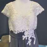 Women’s Ivory Lace Top Chiffon V Photo 1