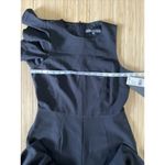 Julia Jordan Womens Wide Leg Jumpsuit Black Size 6 One-Shoulder Ruffled Elegant Photo 5