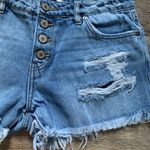 KanCan Light Wash Distressed Jean Shorts M Size M Photo 2