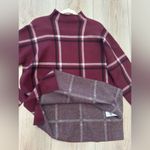 Max Studio . Women's Burgundy Plaid Sweater 🍷
*NEW WITH TAGS 🏷️ Photo 9