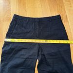 Theory Hartsdale NP Crunch Wash Linen Blend Straight Leg Ankle Pants Black Sz 4 Photo 5