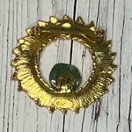 Dubarry Fifth Avenue Wreath Brooch β Gold Tone with Nephrite Jade, 1.5β Photo 5