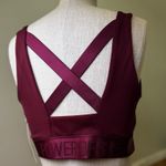 Athleta The Power Of She Sports Bra Criss-Cross Maroon Red L Activewear Gym NWT Photo 1