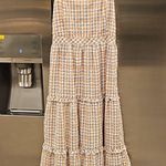 Madewell ππ Gingham Sweetheart Ruffle-Tiered Midi Dress 00 Photo 5