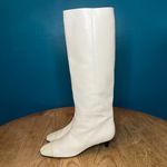 Tom Ford  Authentic White Leather Kitten Heel Knee High Boots Size 39/8.5 Y2K Mod Photo 5