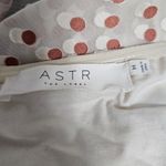 ASTR The Label Jillian Beige Dot Burnout Off Shoulder Blouse Size Medium Photo 6