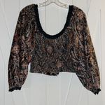 Free People  Dare Me Velvet Blouse Photo 9