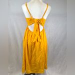 Universal Threads Bright sunshine orange open back midi sundress with pockets size small Photo 3