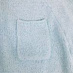 VINTAGE 80s Short Sleeve Crewneck Sweater Pullover Light Green Blue Size Large Photo 5