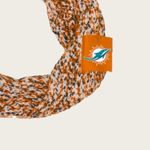 𝅺MIAMI Dolphins women’s infinity scarf NEW Orange Photo 1