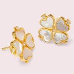 Kate Spade  • MOTHER OF PEARL CLOVER • STUD EARRINGS Photo 0