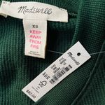 Madewell Brushed Waffle Knit Pajama Top Forest Green Size XSmall Photo 5