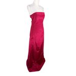 Silhouettes Prom Bridesmaid Dress Burgundy Wine Red 6 Strapless New Photo 6