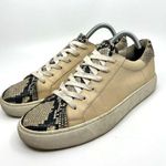 Veronica Beard  Snake Skin and Leather Low Top Sneakers Women's 10 US Photo 0