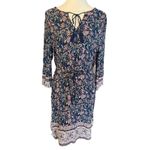 BeachLunchLounge  Multi-Color Blue Floral Boho/Casual Design Dress M-EUC Photo 9