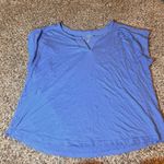 st. john's bay St.‎ John's Bay V-Neck Top Relaxed Fit Casual Blouse Periwinkle Blue 2X Photo 0
