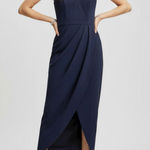 BHLDN Caron Lyra Bridesmaid Wedding Guest Dress, Midnight/Navy, 4 (US) Photo 0