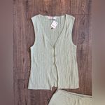 Free People Rhea Sweater Set- Summer Sage- Size Medium Photo 4