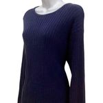 Crystal Kobe Ribbed Knit Sweater Blue Size M Photo 1