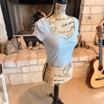 SheIn  Heather Gray Ruched Crop Top Photo 1