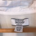 Celestial Dreams Women's XL Yellow White Gingham Lace Grandma Long Sleeve Robe Photo 3