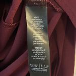 White House | Black Market  Womens Burgundy V Neck Asymmetrical Tunic Top Size S Photo 3