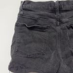 Madewell High-Rise Denim Shorts Jean cotton stretch high waisted gray black zip Photo 6