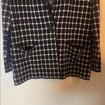 Max Studio Stylish Black and White Checked Blazer - Size S Photo 2