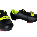Speed Microtex Locking Road Bike Cycling Shoes Unisex 37/6 NWOT Black Photo 0