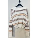 Free People  Kennedy Stripe Pullover in Cream Size Small Photo 6