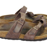 Birkenstock  Mayari Toe Strap Brown Leather Thong Sandals Size 37 Women's‎ 6 Photo 0