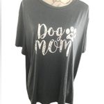 SheIn Gray top women’s size 3 XL short sleeve mom dogs Photo 8