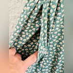 American Eagle  Green Floral Smocked Tie Shoulder Sleeveless Jumpsuit Cottagecore Photo 9