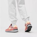 New Balance  574 Sneakers in Astral Glow Pink Butter Yellow Shoes Women’s size 8 Photo 1