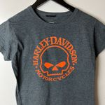 Urban Outfitters Harley Davidson Motorcycles Museum T Shirt Small S Womens Gray Graphic Tee Top Photo 4