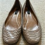 Ann Taylor  Light Tan Snakeskin Ballet Flats 9 Photo 1