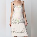 Tracy Reese Hope for Flowers Linen Cami Slip Dress Embroidered Size Large NWT Photo 3
