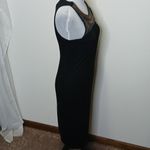 Massimo black beaded tank maxi dress size small Photo 5