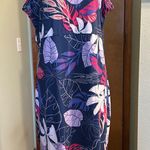 Columbia PFG Freezer III UPF50 sleeveless dress navy floral print size XXL Photo 0