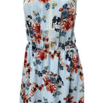 Collective Concepts Floral Sleeveless Cami Halter Neck Flare Mini A-Line Dress M Photo 0