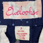 Outlooks Polka Dot Chino Shorts Blue Juniors 7 Blue Size undefined Photo 6